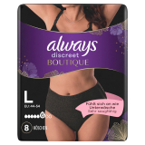 Always Discreet Boutique Pants Black L ( 2x 8 Stück) 2 x PZN 17422656