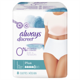 Always Discreet Inkontinenz Pants Plus L 0% ( 4x 8 Stück) PZN 18193620